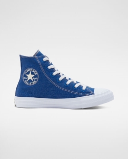 Converse Renew Cotton Chuck Taylor All Star Női Magasszárú Fehér/Kék/Bézs | SOPVLHW-HU